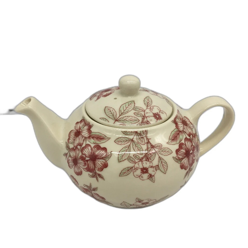 Casa Domani Creme de Creme Boquet Red Floral 2 Setting Tea Pot & Creamer Set - Image 2