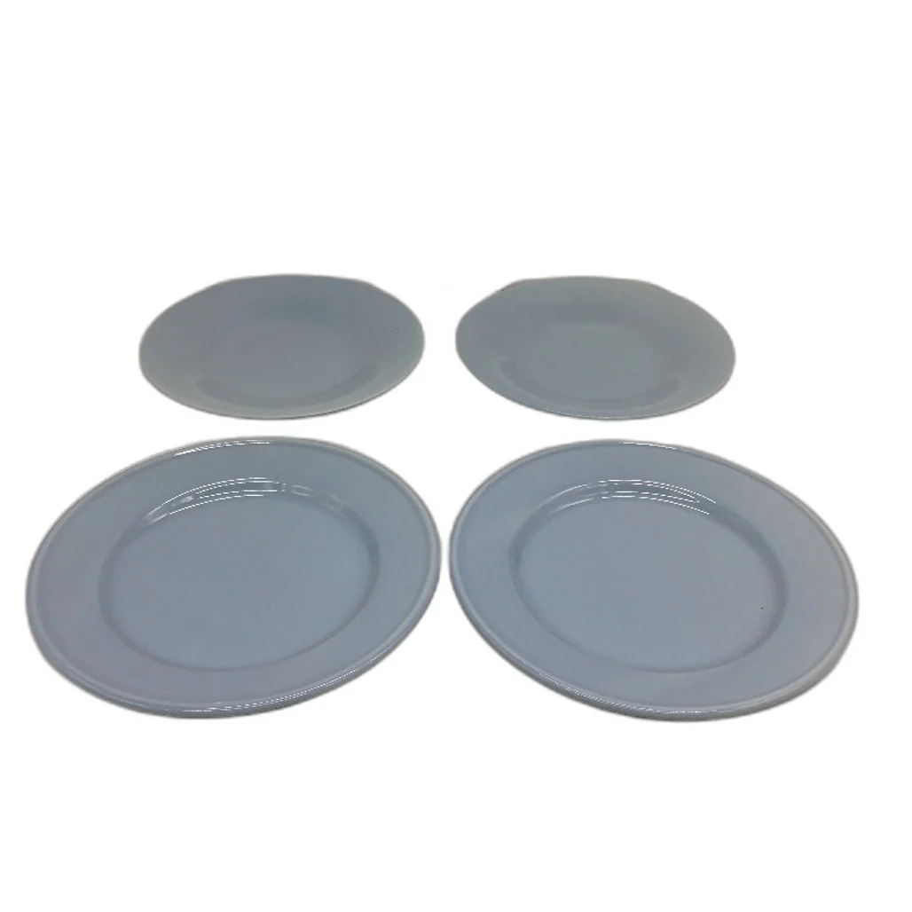 Provincial Home Living Light Blue Ceramic 9 Piece Coffe Cup Set With Sugar Bowl - Image 2