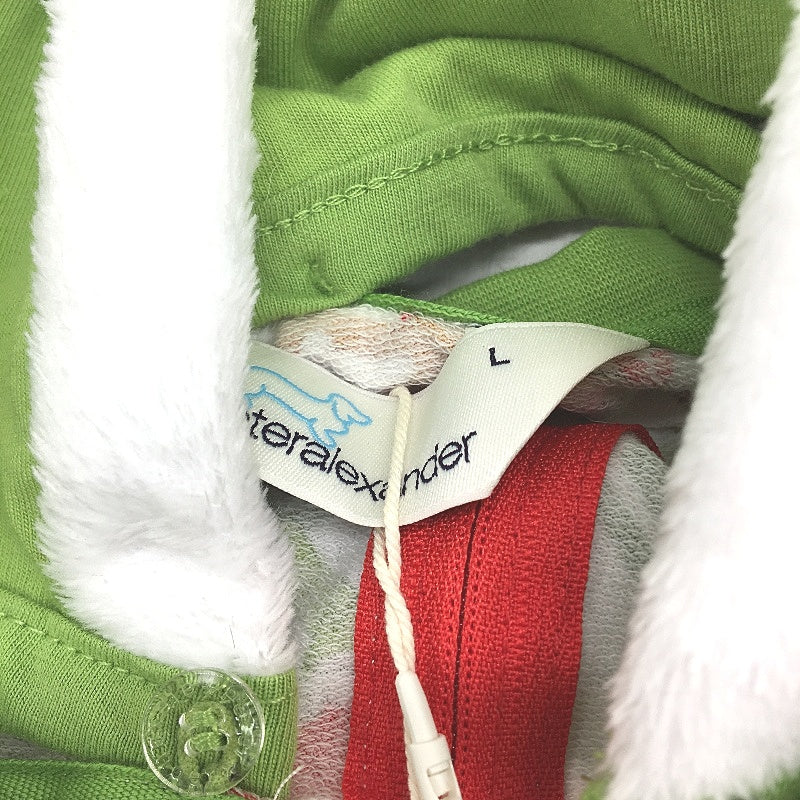Peter Alexander The Grinch Fair Isle Fur Lined Hood Dog Hoodie Size Large NEW - Image 6