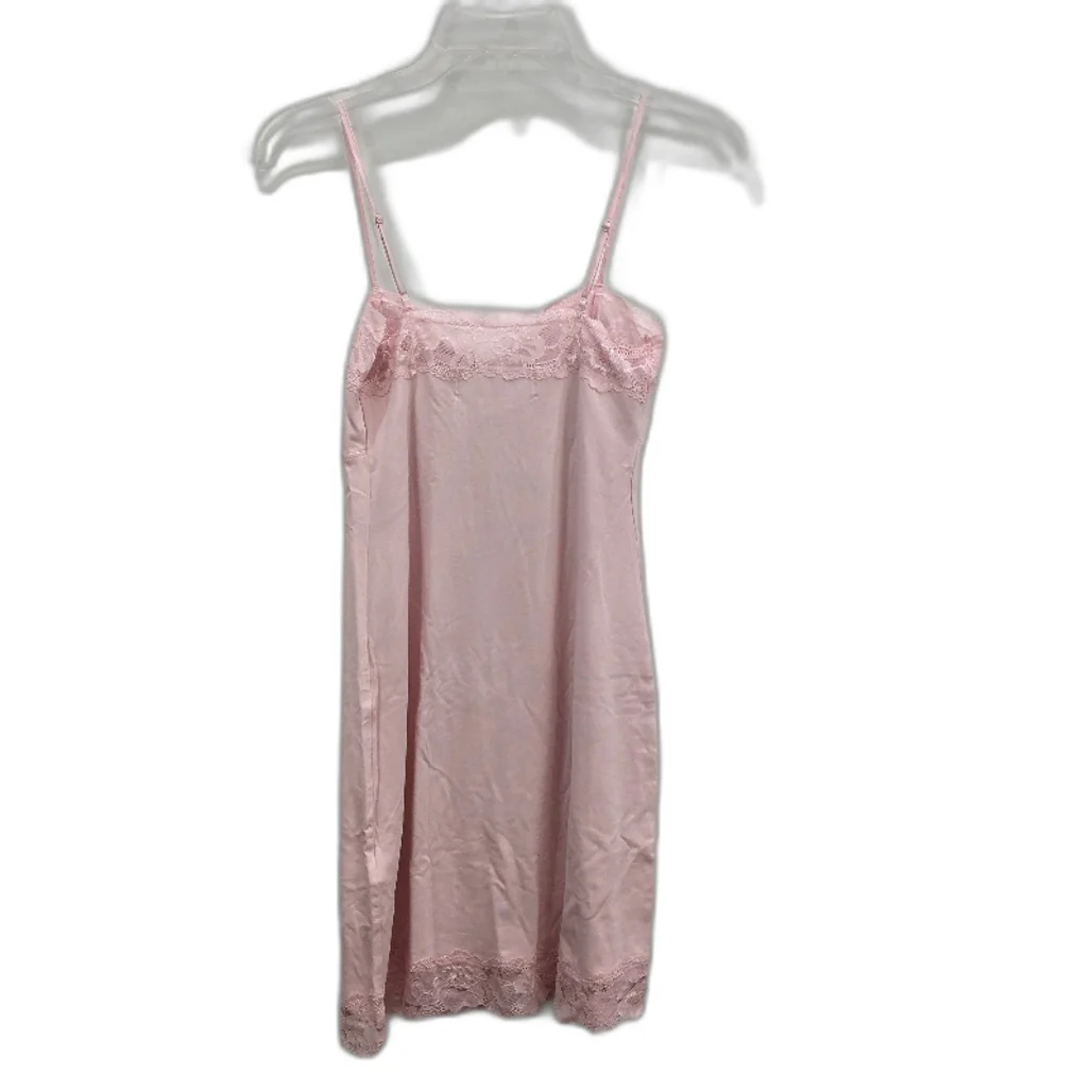 Peter Alexander Pretty Pink Lace Trim Bamboo Slip Nightie Ladies Size 2XS NEW - Image 2