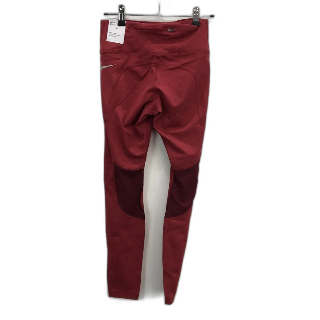 Nike Fast Pocket Mid Rise Red Running Full Leggings Ladies Size Small NEW - Image 2