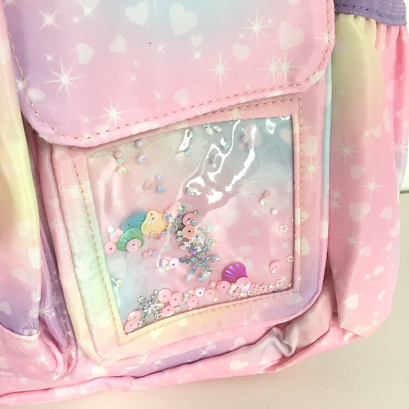 Kids School Bag Large Capacity Lightweight Multifunctional Backpack Pink NEW - Image 3