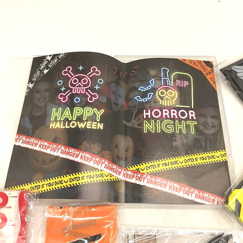 Spooky Halloween Party Decoration Tapes 4 Pack Warning Caution Stop Here NEW - Image 3