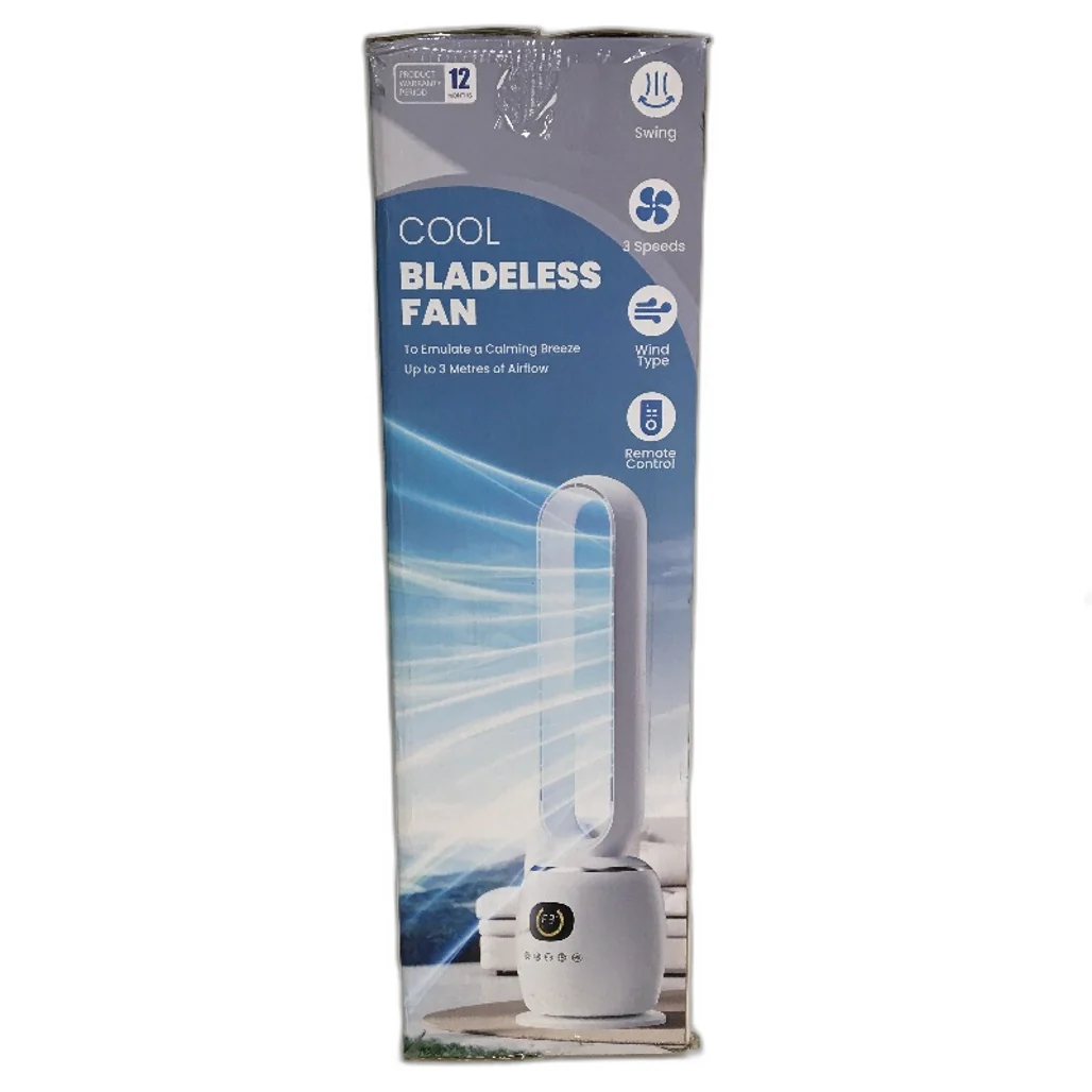 Cooling Bladeless Oscillating Tower Fan Quiet 3 Speeds 5 Modes With Timer NEW - Image 4
