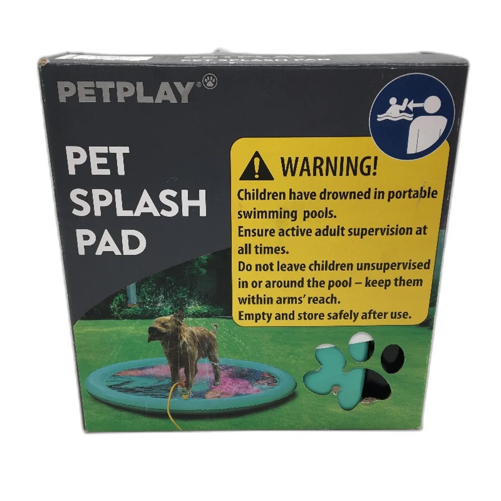 Petplay Large Pet Splash Pad Dog Outdoor Water Toy Use With Garden Hose NEW - Image 2