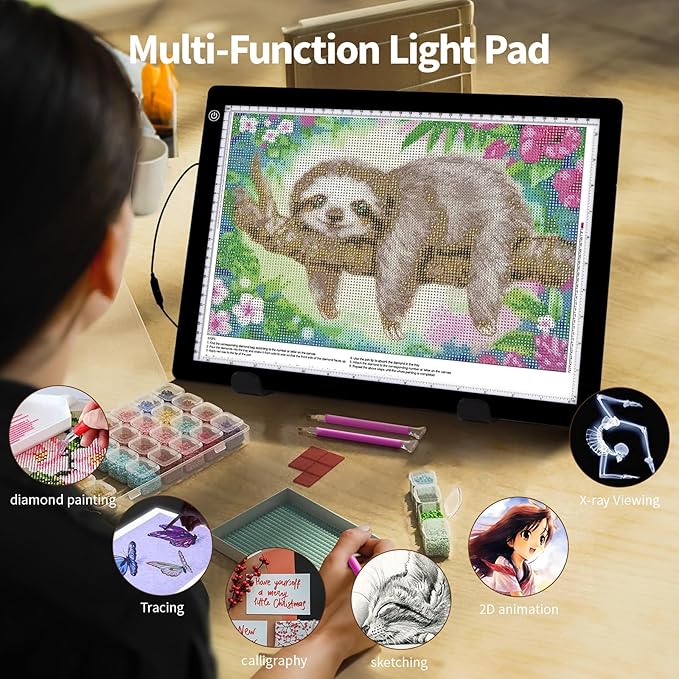 A3 LED Light Tracing Pad 3 Levels Brightness Art Sketching Drawing Board NEW - Image 3
