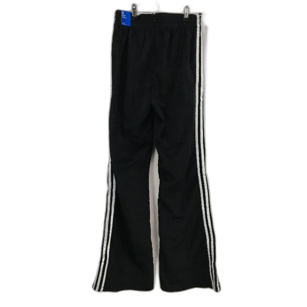Adidas Adicolor Classics Chunky Black Ribbed Velour Pants Ladies Size UK 10 NEW - Image 2
