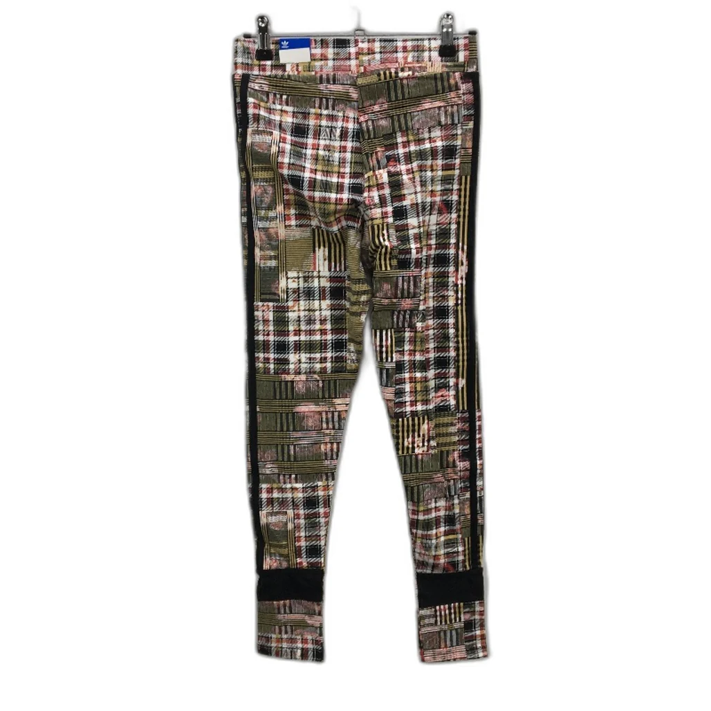 Adidas HER Studio London Check Cropped Mid Rise Tights Ladies Size UK 10 NEW - Image 2
