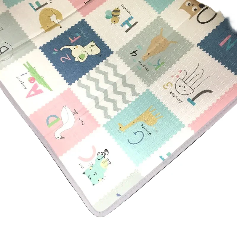 Flagav Extra Large Alphabet Animal and Rain Design Baby Play Mat 200x180cm DEMO - Image 2