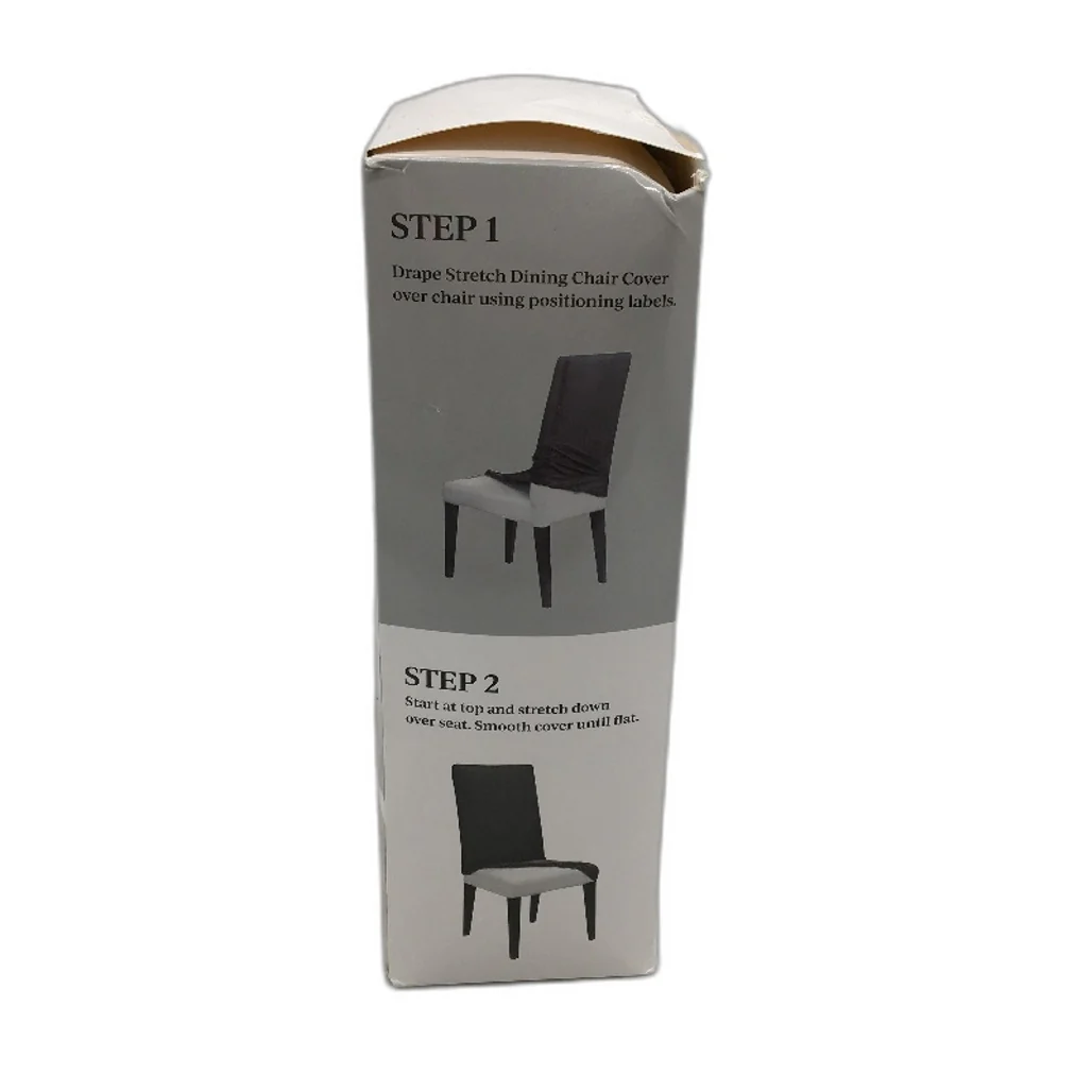 Peppertree Home 2 Pack Mint Green Stretch Corduroy Ribbed Dining Chair Cover NEW - Image 4