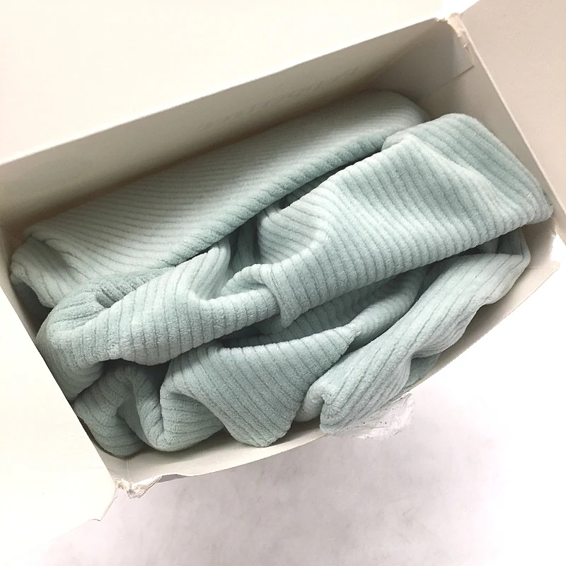 Peppertree Home 2 Pack Mint Green Stretch Corduroy Ribbed Dining Chair Cover NEW - Image 6