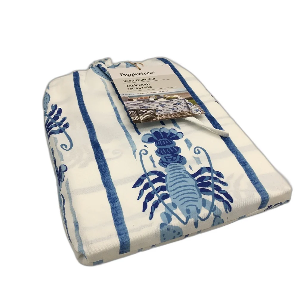 Peppertree Home Collection Blue Lobster Rectangle Tablecloth 150 x 260cm NEW - Image 2