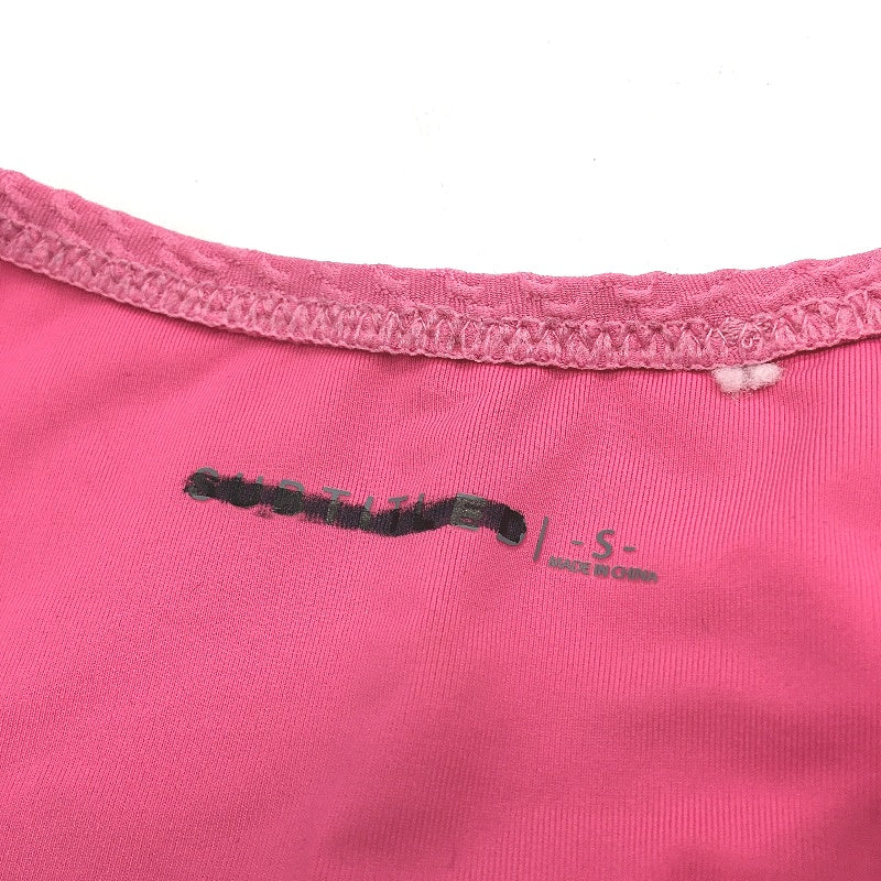 Subtitled Hot Pink Weave Pattern Gold Metal Side Bikini Bottom Ladies Size S NEW - Image 4