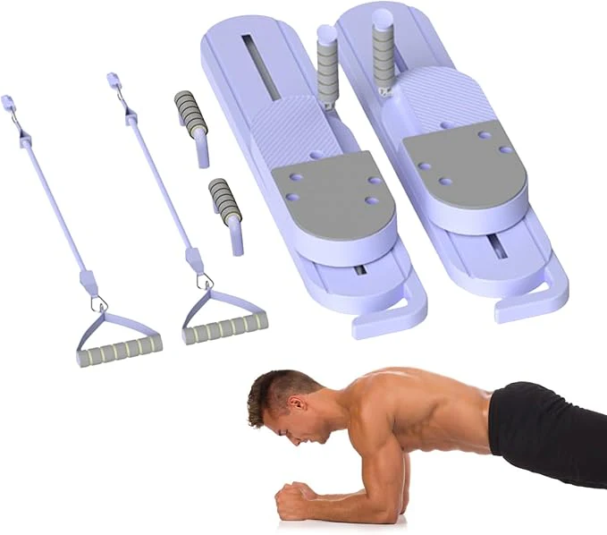 Split Type Fitness Board Pilates Machine Reformer Set For Home Gym Workout NEW