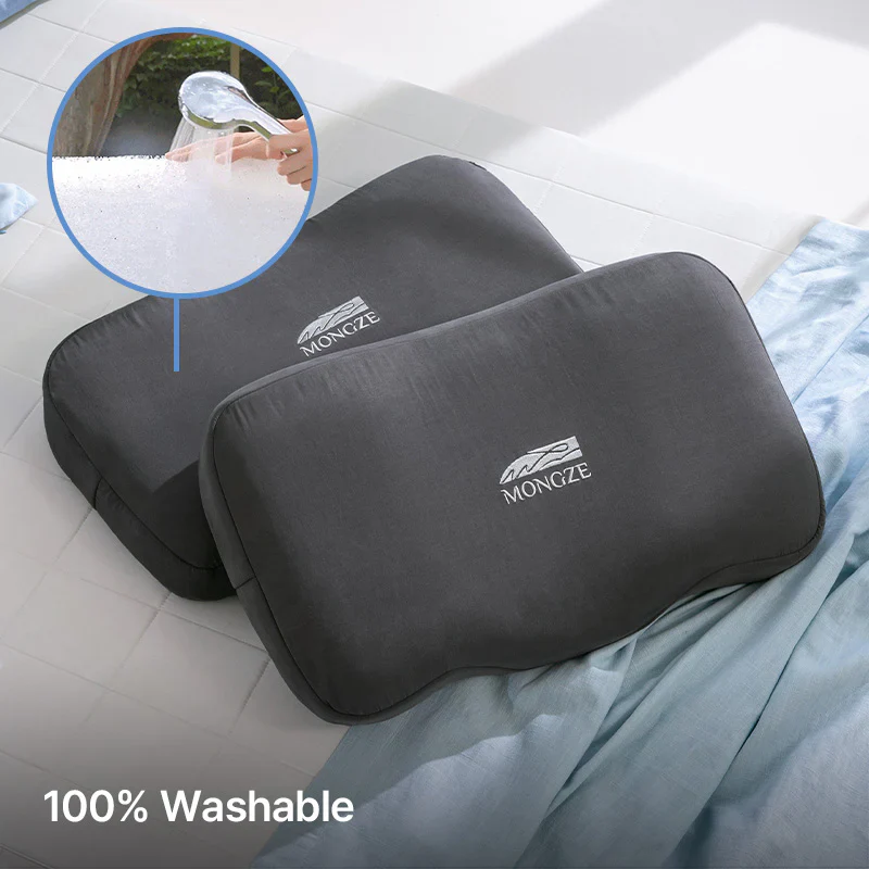 MONGZE Ergo Airnet Pillow Max Airflow 100% Washable Height Adjustable Grey NEW - Image 2