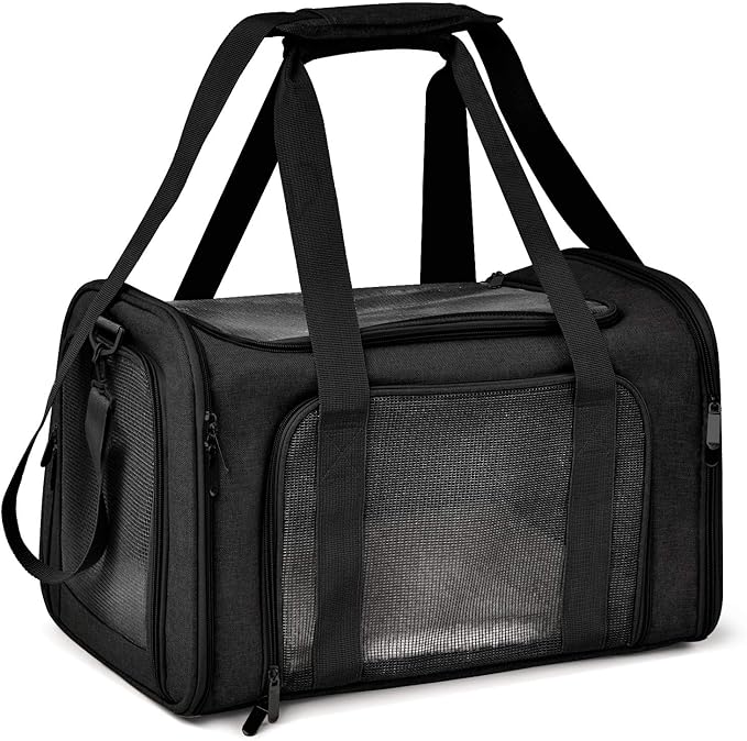 Henkelion Soft Sided Large Pet Travel Carrier For Cats Puppies Up To 25LBS NEW