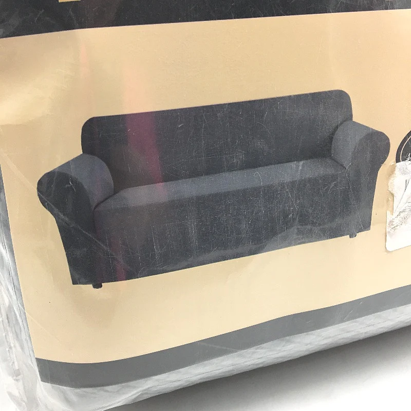 Smarcute Stretchy Couch Sofa Slip Cover Furniture Protector 2 Seater Grey NEW - Image 3