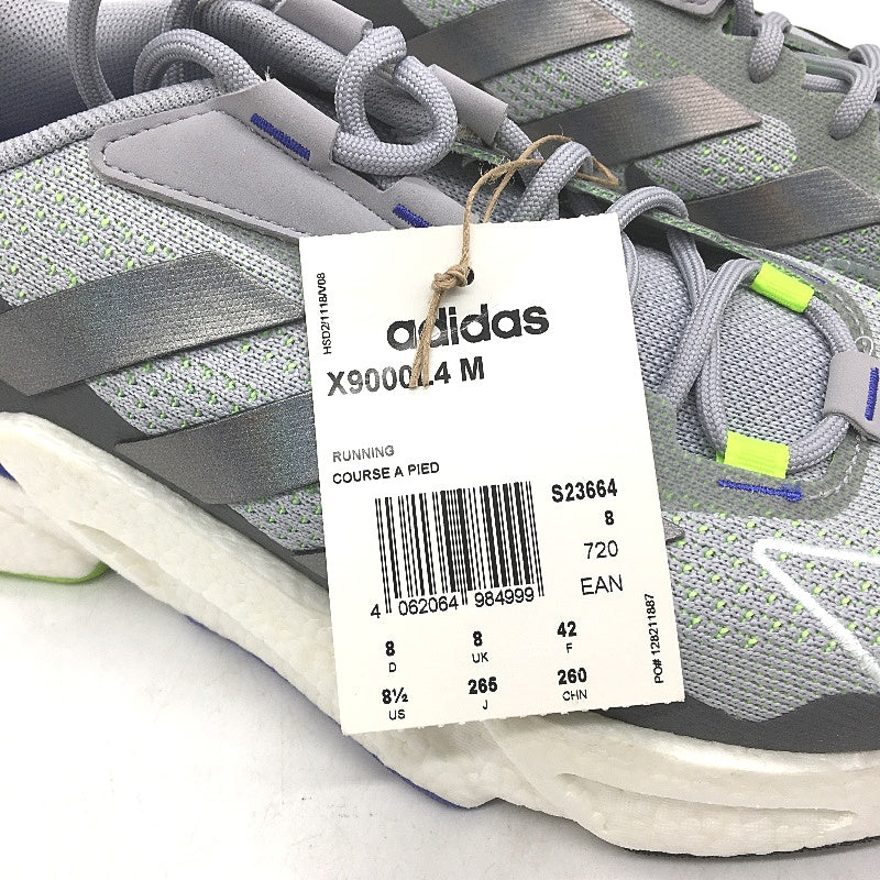 Adidas X9000L4 M Silver Grey Running Course Sneakers Mens Size US 8.5 NEW - Image 3