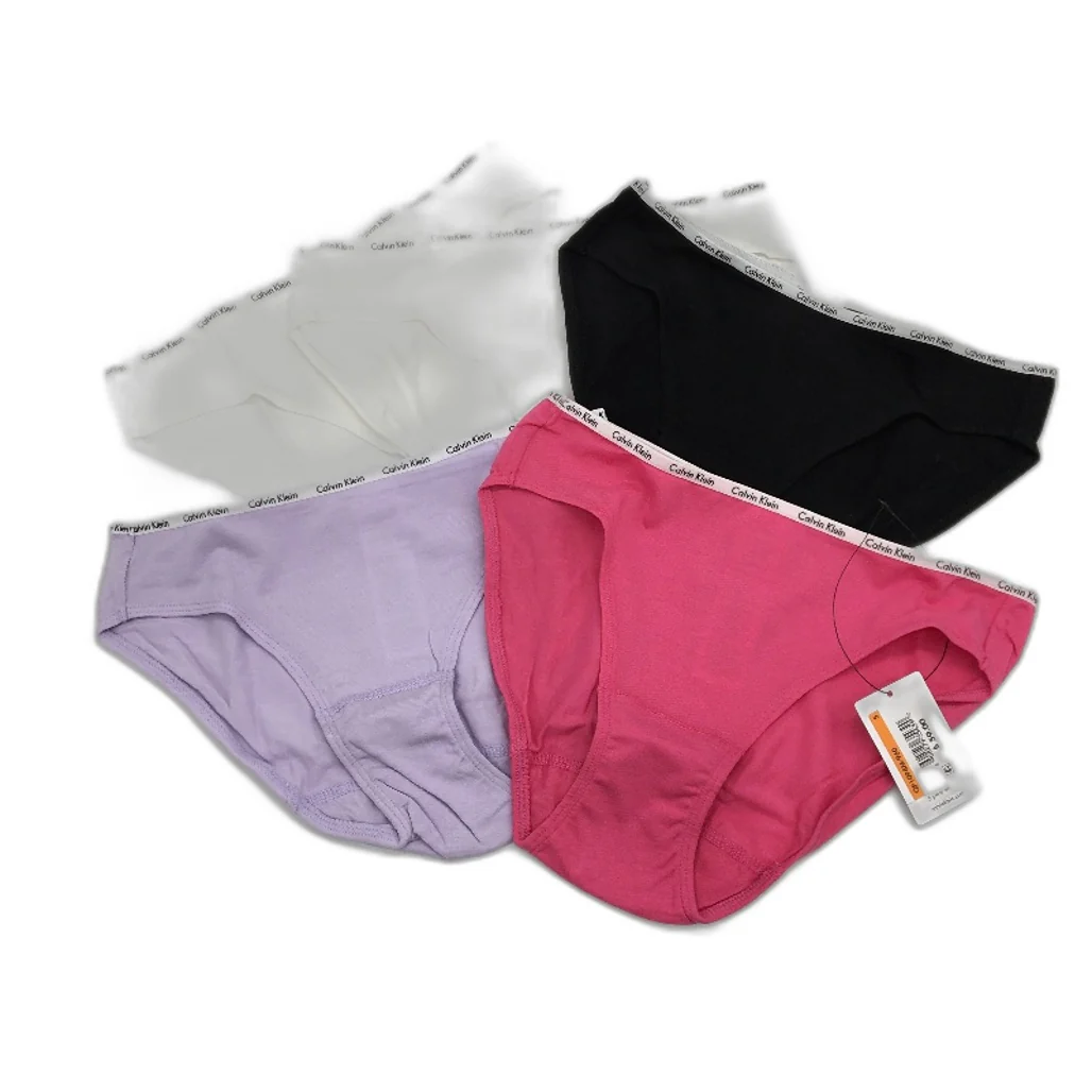 Calvin Klein 5pk Signature Bikini Briefs Set Ladies Size Small BWPinkPurple NEW - Image 2