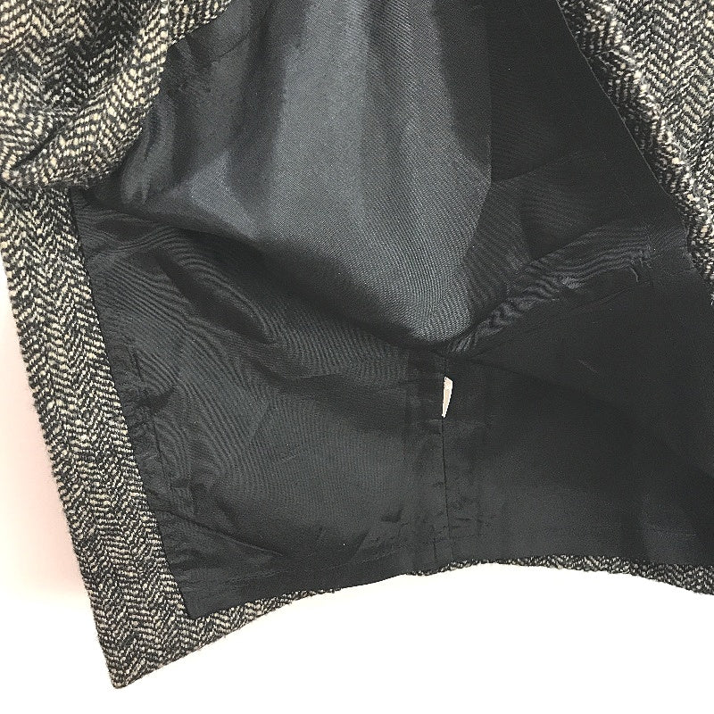 Zara Basic Tweed Herringbone Wool Blend Pencil Mini Skirt Ladies Size Small - Image 5