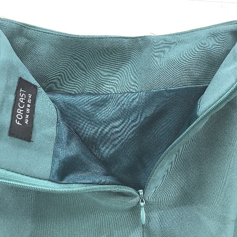 Forcast Wrap Style Teal Fitted Midi Pencil Skirt Ladies Size AU 14 - Image 4