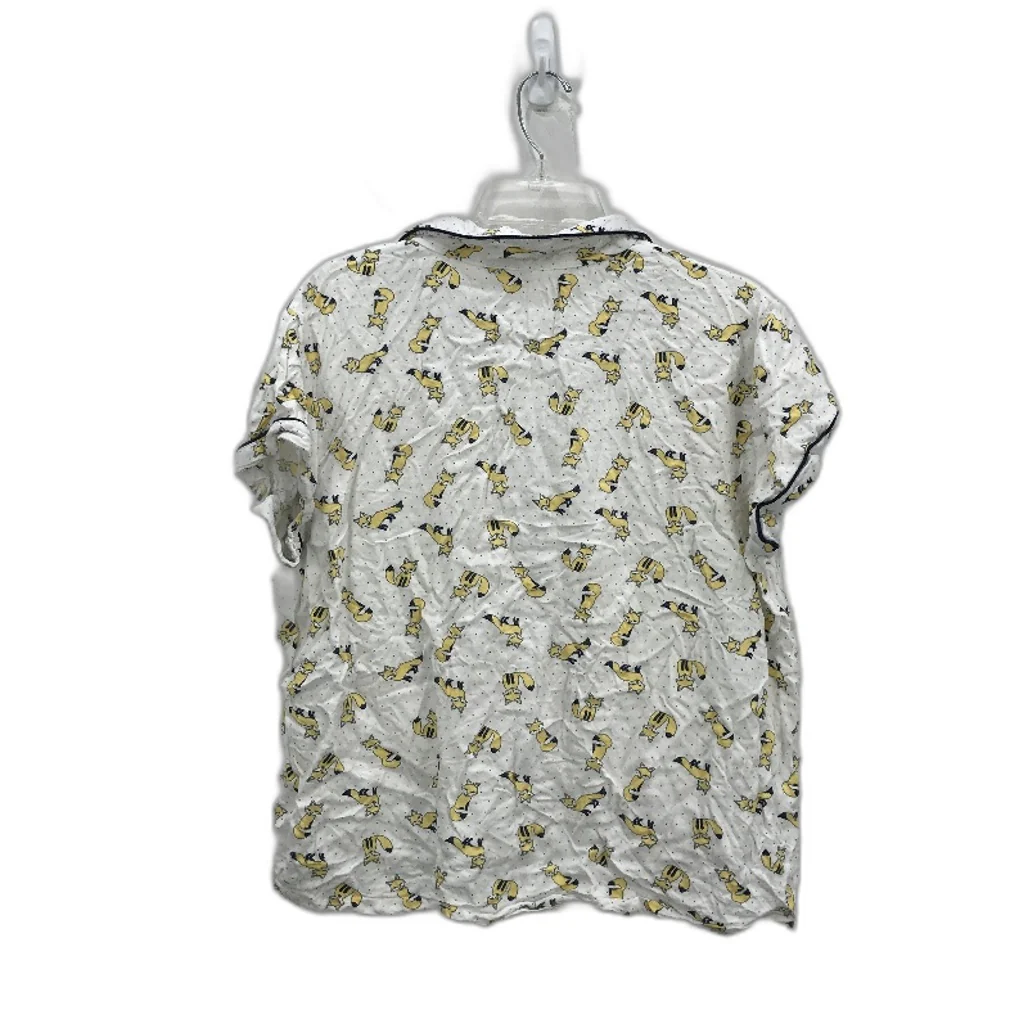 Chloe & Lola Fox Viscose Jersey Button Up Pyjama Top Ladies Size Medium - Image 2