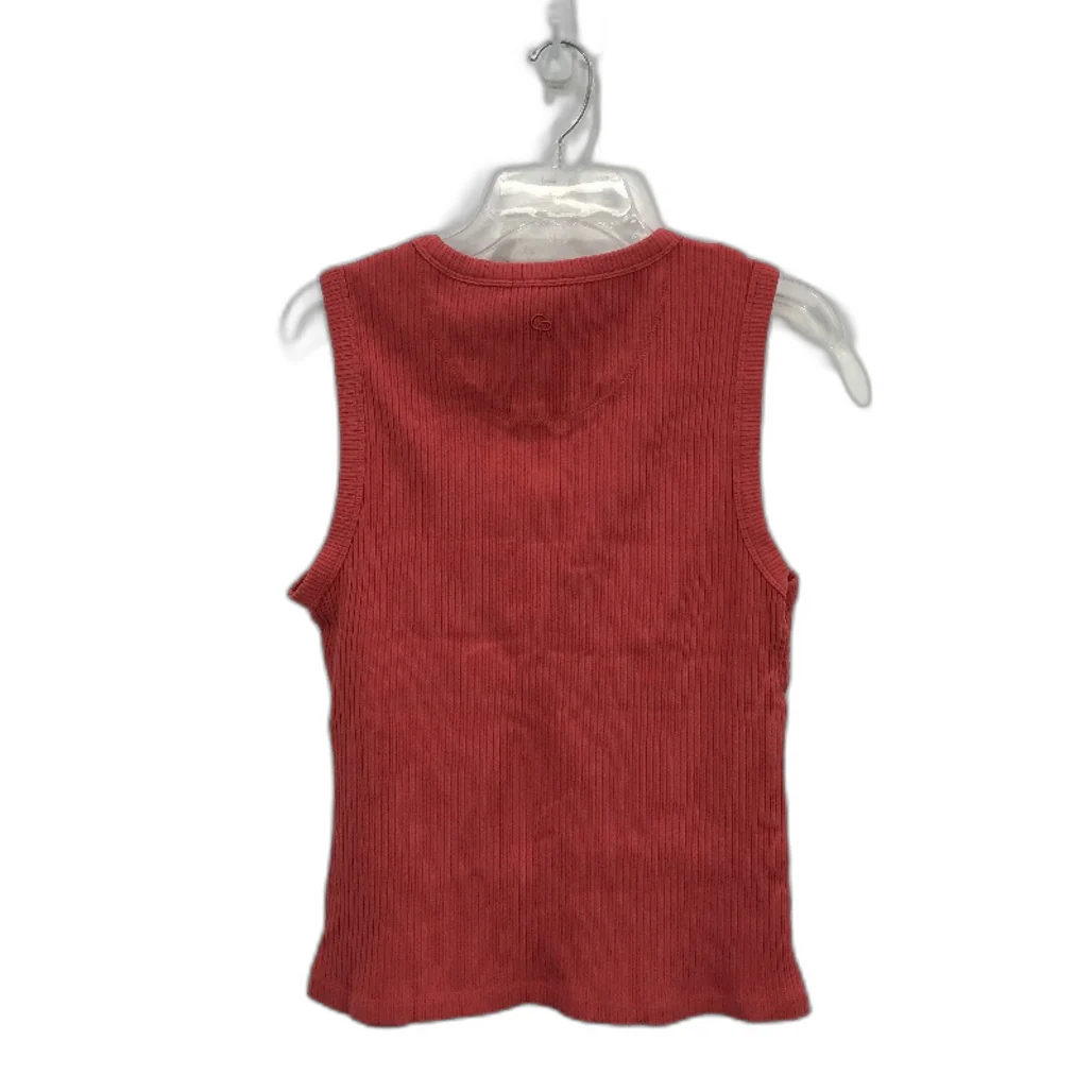 Country Road Australian Cotton Salmon Pink High Neck Rib Tank Ladies Size XL - Image 2