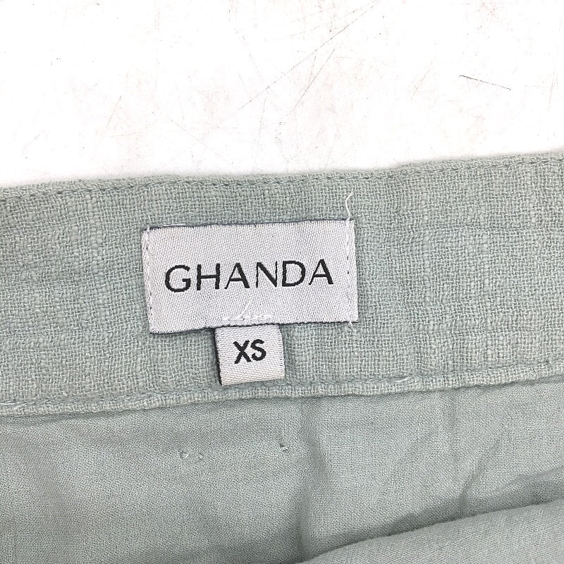 Ghanda Fringe Frill Mint Green Muslin Style Mini Skirt Ladies Size XS - Image 3