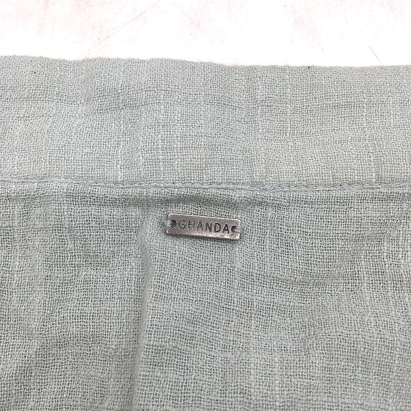 Ghanda Fringe Frill Mint Green Muslin Style Mini Skirt Ladies Size XS - Image 5