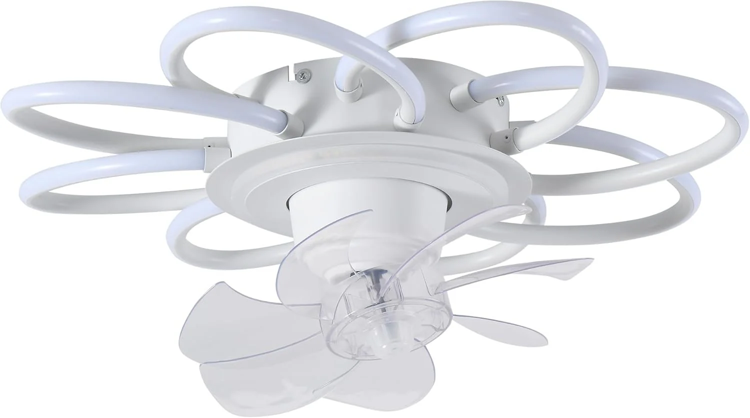 Jaycomey FS5239 White Rotating Ceiling Fan with Lights & Remote NEW - Image 7