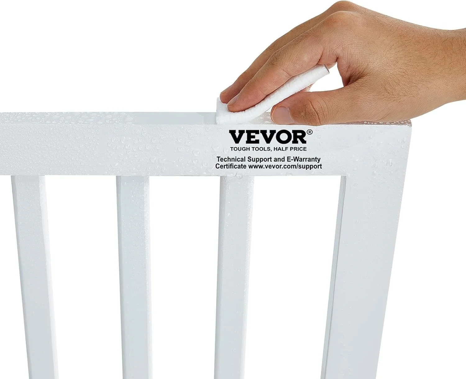 VEVOR JYW-8024 5 Panels Freestanding Expandable Pet Gate, 80" Wide Foldable NEW - Image 8