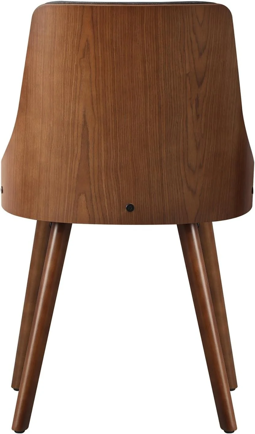 OIKITURE DCH-AIC-BEN-GY-2PC Wooden Dining Chairs Set with PU Leather Seat NEW - Image 8