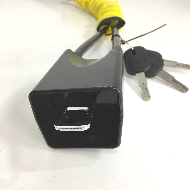 Steering Wheel Lock Easy Install Strong Light Tempered Steel Durable Yellow NEW - Image 4