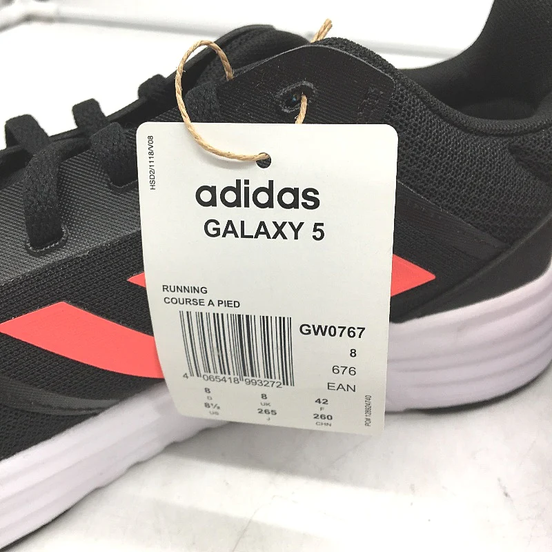 Adidas Galaxy 5 Black & Pink Stripe Running Course Sneakers Mens Size US8.5 NEW - Image 3