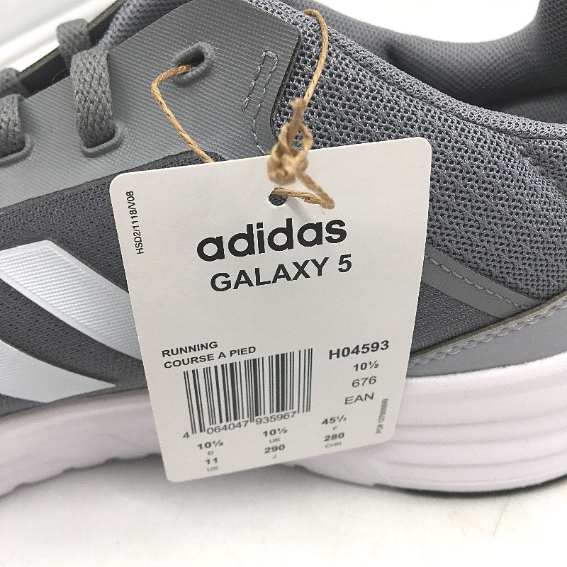 Adidas Galaxy 5 Grey Triple Stripe Running Course Sneakers Mens Size US 11 NEW - Image 3