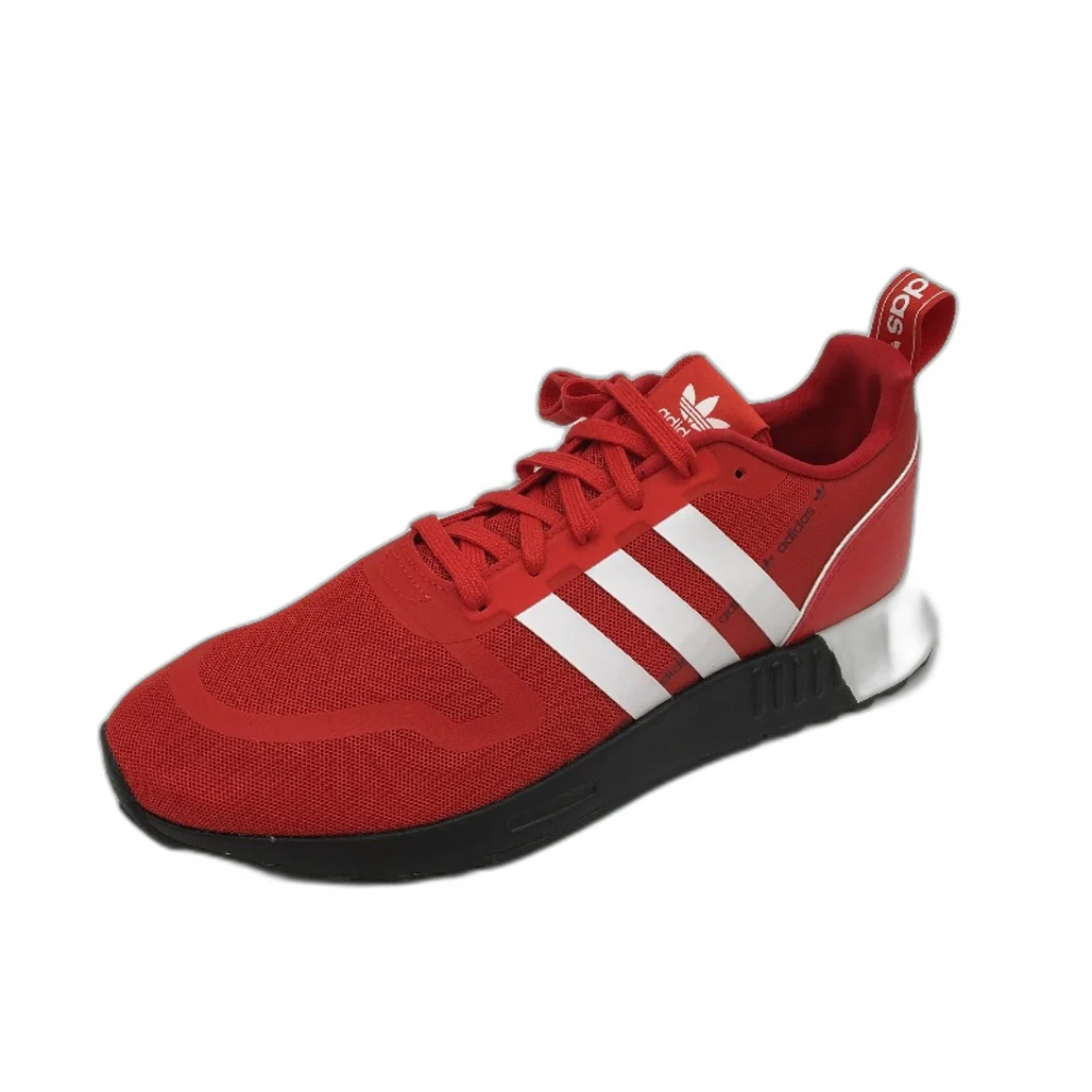 Adidas Originals Multix Vivid Red & White Stripe Sneakers Mens Size US 11.5 NEW