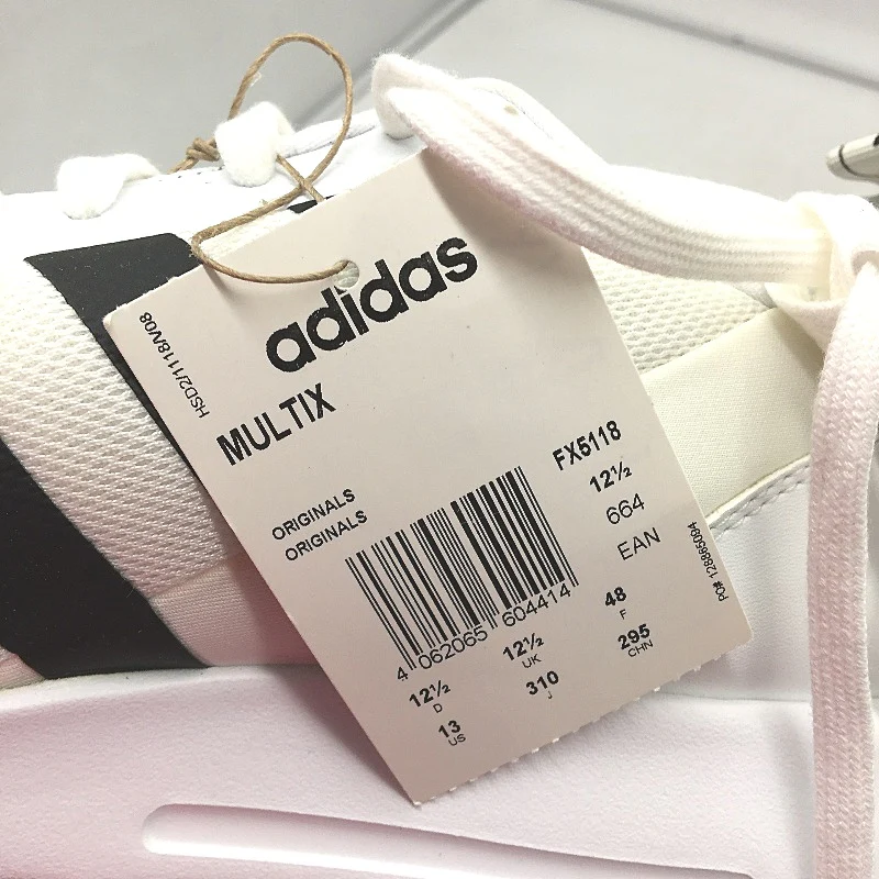Adidas Originals White & Black Stripe Mesh Sneakers Mens Size US 13 NEW - Image 5