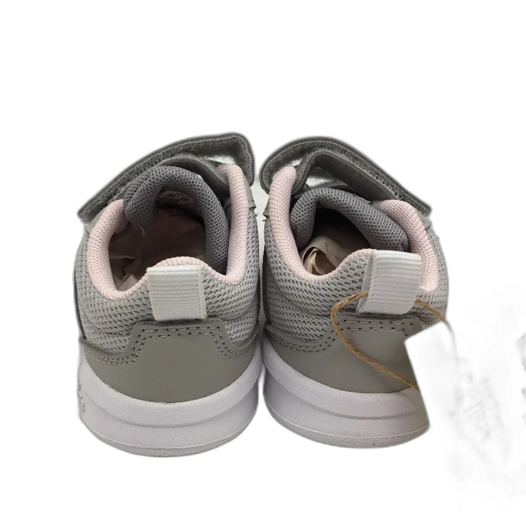 Adidas Tensaur I Grey & Pink Easy Strap Sneakers TODDLER Size US 5 12cm NEW - Image 4