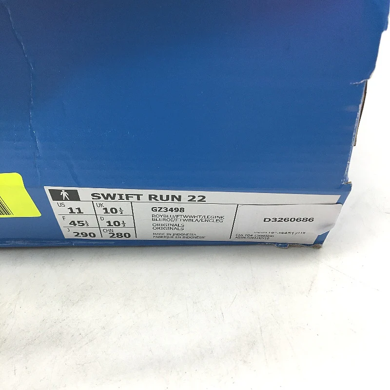 Adidas Originals Swift Run 22 Royal Blue Fabric Sneakers Mens Size US 11 NEW - Image 9