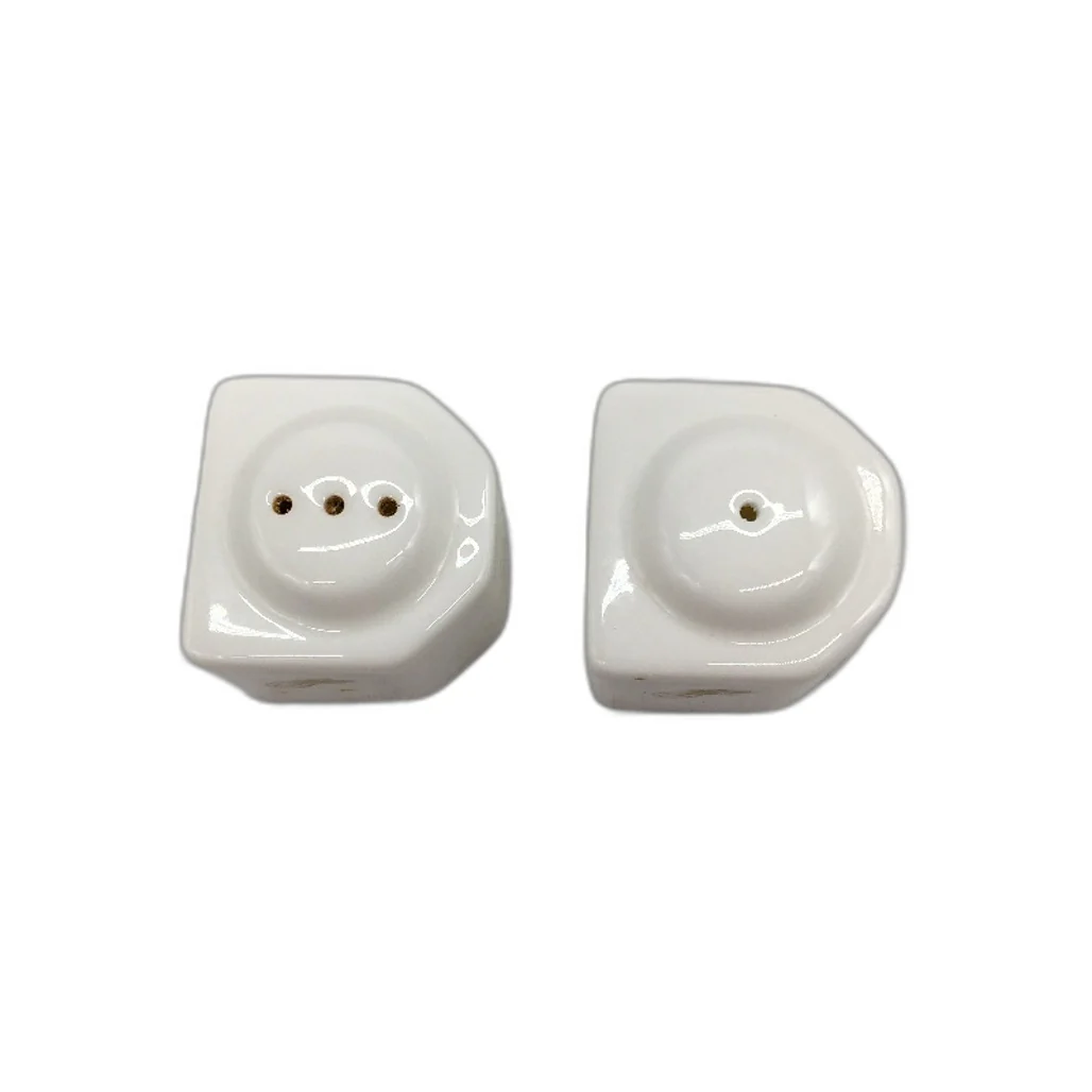VINTAGE Noritake Ceramic White Made In Japan Mini Salt & Pepper Shakers - Image 2