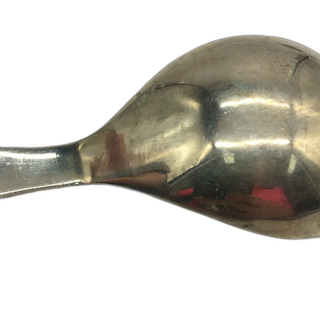 VINTAGE 4 Piece Filagree Jali Work Handled Metal Silver Plate Serving Utensil - Image 5