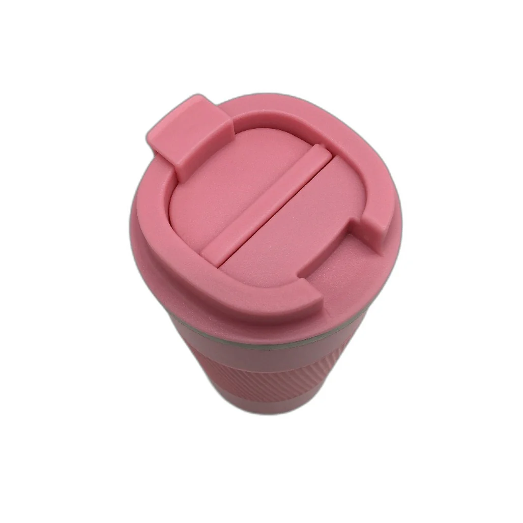 Stainless Steel Insulated 510ML Travel Coffee Mug With Leakproof Lid Pink NEW - Image 2