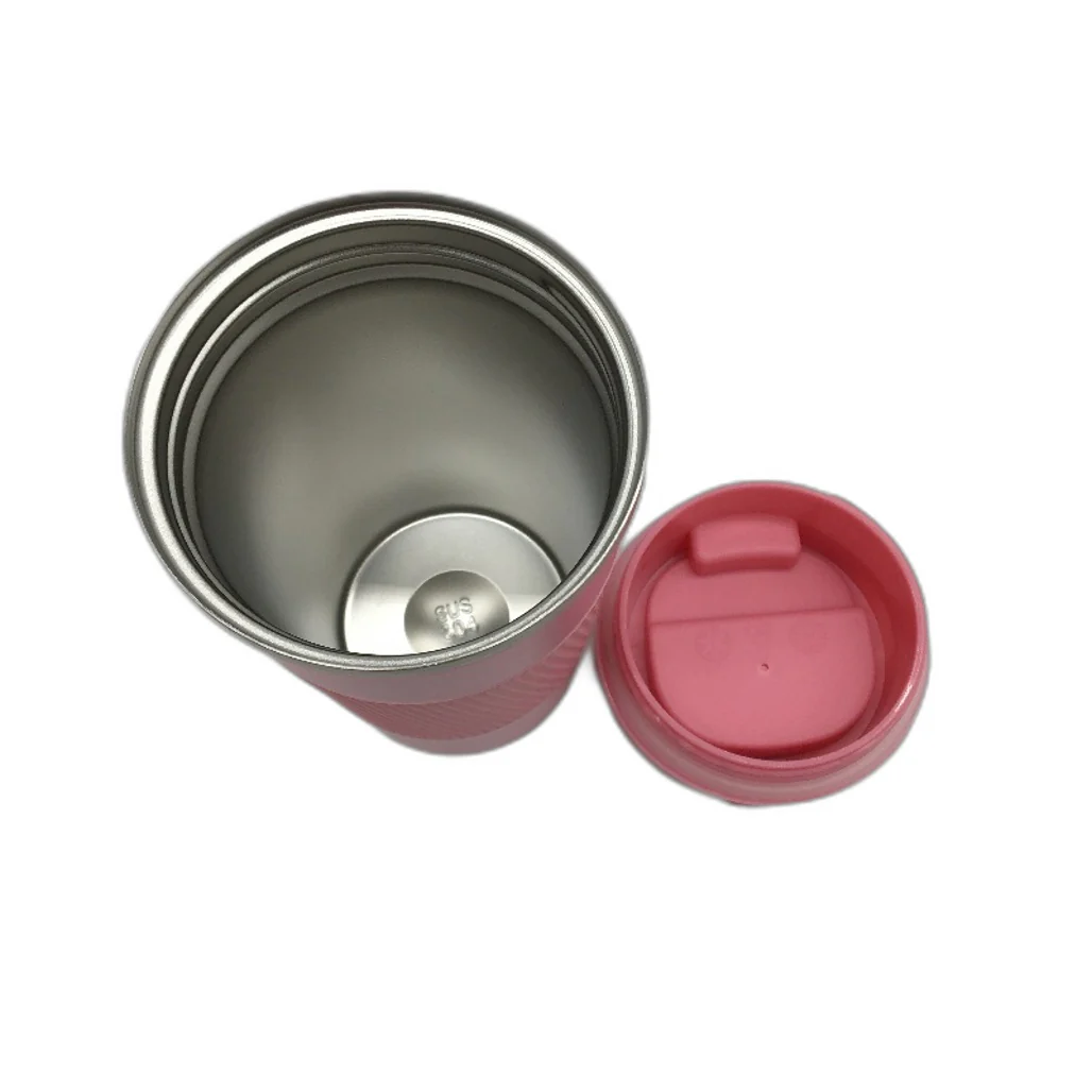 Stainless Steel Insulated 510ML Travel Coffee Mug With Leakproof Lid Pink NEW - Image 4