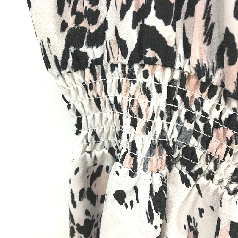 Decjuba Leopard Print Ruched Turtleneck Sleeveless Dress Ladies Size 10 - Image 4