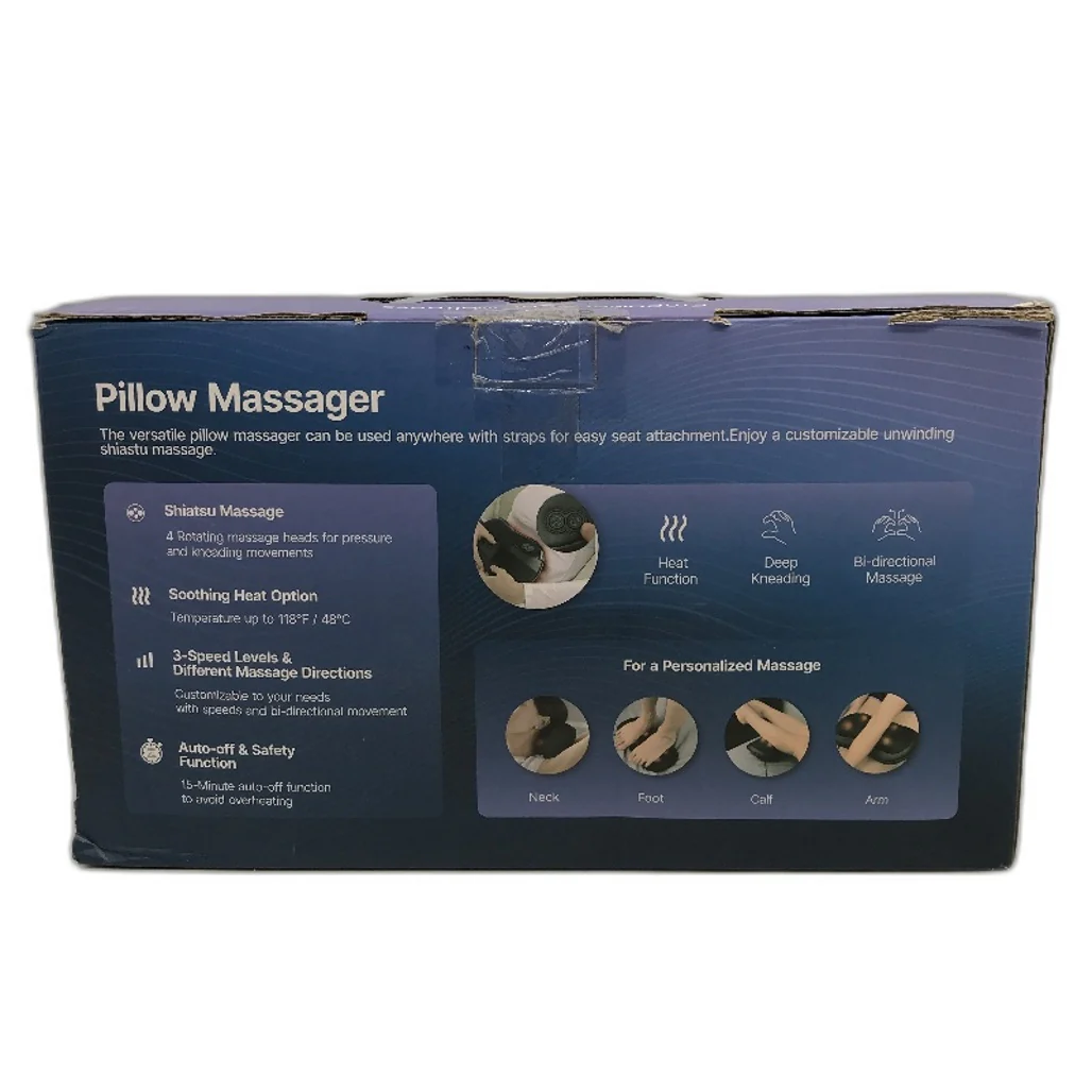 Renpho Deep Tissue Kneading Shiatsu Pillow Massager with Heat RF-NM067 DEMO - Image 6