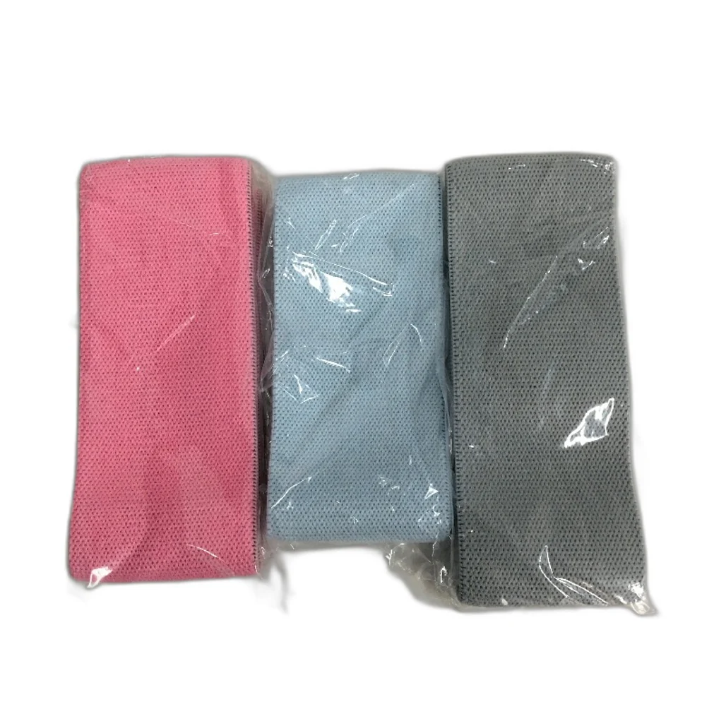 Meteor For The Winners 3pc 3 Level Resistance Bands Set - Blue Pink Grey NEW