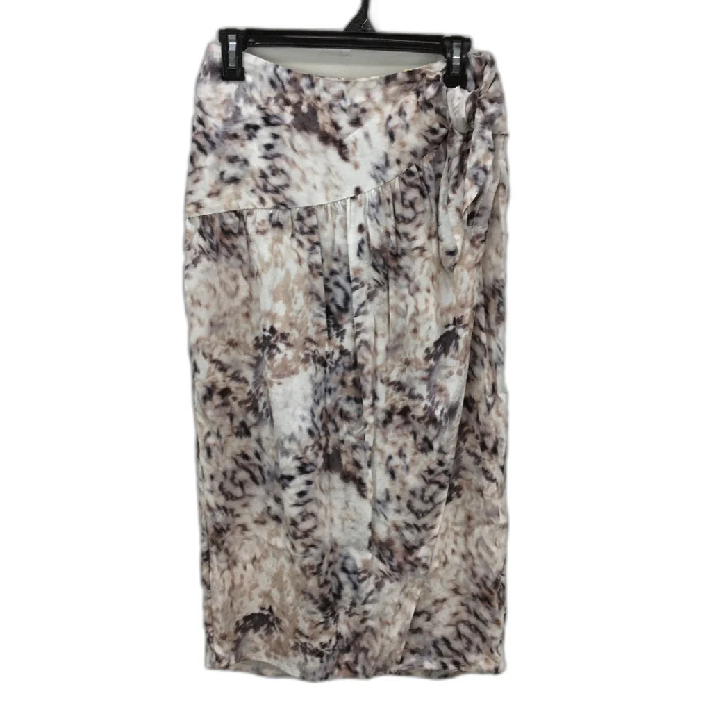 Basque Petite Textured Mottled Print Mid Length Zip Up Skirt Ladies Size 8 NEW