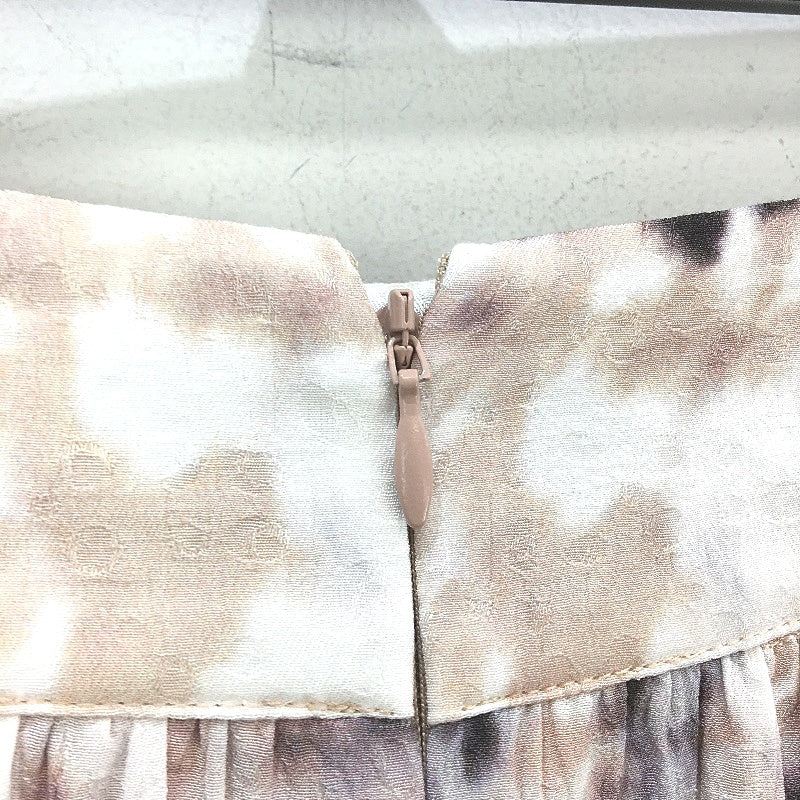 Basque Petite Textured Mottled Print Mid Length Zip Up Skirt Ladies Size 8 NEW - Image 3