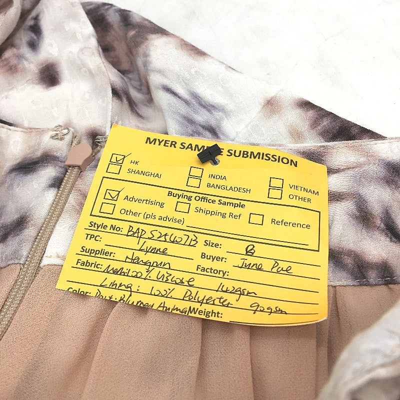 Basque Petite Textured Mottled Print Mid Length Zip Up Skirt Ladies Size 8 NEW - Image 6