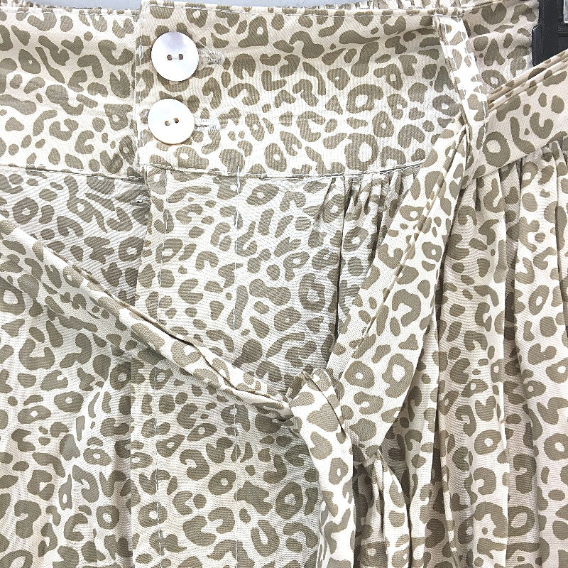 Buddha Wear Tan Animal Print 100% Tencel Skirt With Pockets Ladies Size XS - Image 3